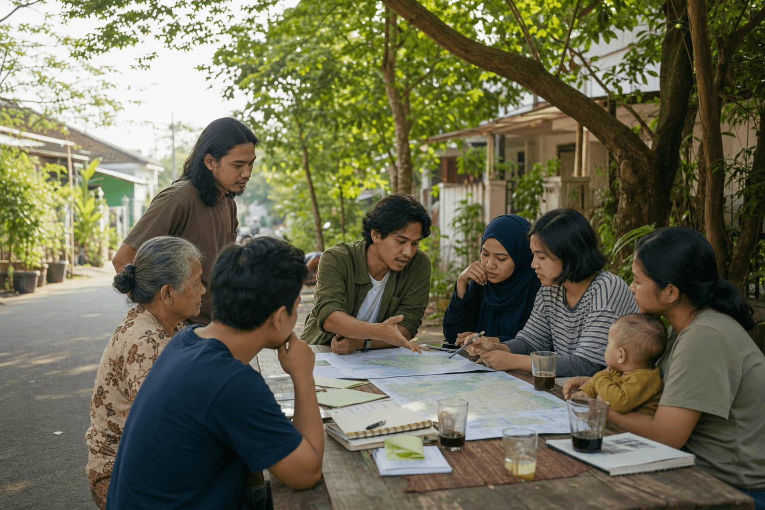 Warga Indonesia berdiskusi dan menyusun agenda kebijakan hijau bersama